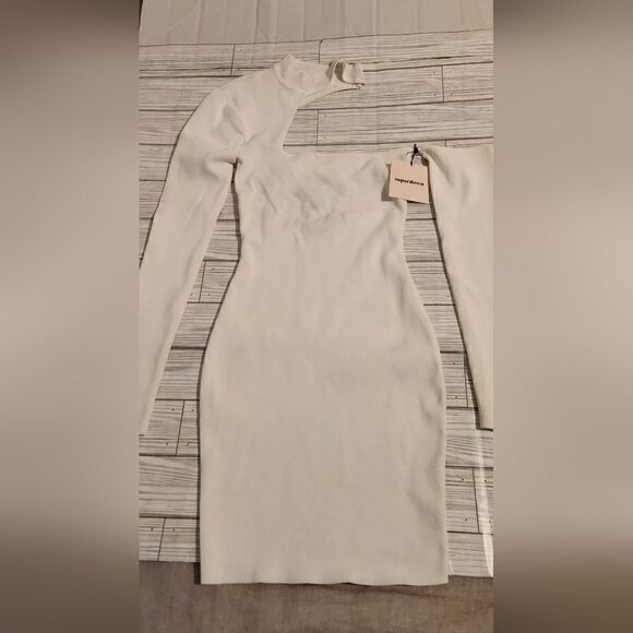 Superdown Kattie Cut Out Dress Off White Size XS - Picture 3 of 14